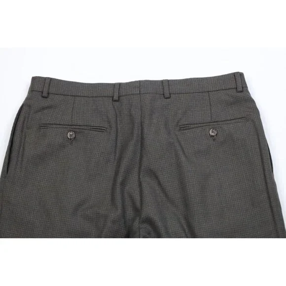 Vintage 90s Streetwear Mens 34x30 Distressed Wool Knit Wide Leg Chino Pants